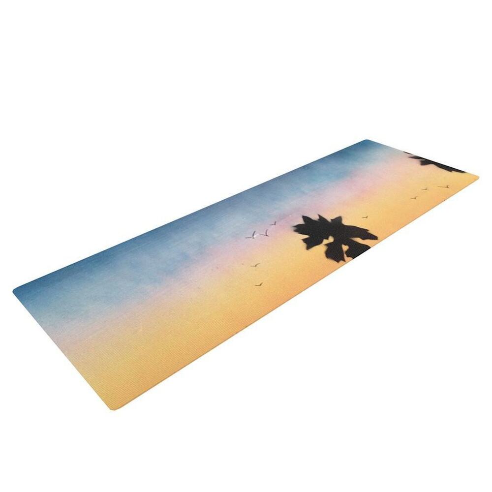 KESS InHouse Yoga Mat INFINITE SPRAY ART "CARLSBAD SUNSET" COASTAL Rare 99.99